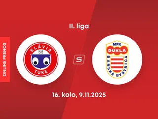Slávia TU Košice - MFK Dukla Banská Bystrica: ONLINE prenos zo zápasu 16. kola II. ligy.