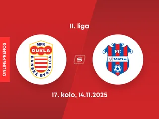 MFK Dukla Banská Bystrica - FC ViOn Zlaté Moravce: ONLINE prenos zo zápasu 17. kola II. ligy.