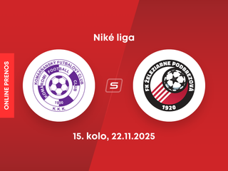 KFC Komárno - FK Železiarne Podbrezová: ONLINE prenos zo zápasu 15. kola Niké ligy.