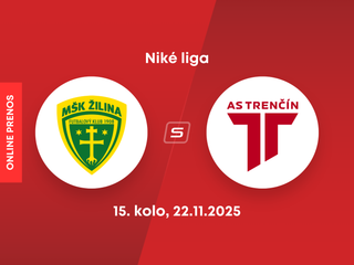 MŠK Žilina - AS Trenčín: ONLINE prenos zo zápasu 15. kola Niké ligy.