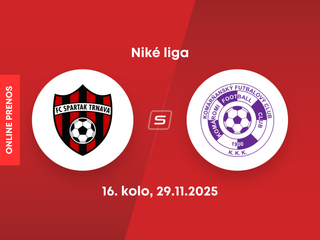 FC Spartak Trnava - KFC Komárno: ONLINE prenos zo zápasu 16. kola Niké ligy.