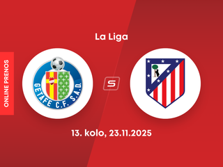 Getafe CF - Atlético Madrid: ONLINE prenos zo 13. kola La Ligy.