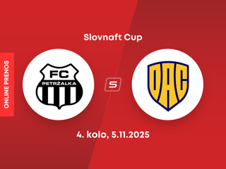 FC Petržalka - FC DAC Dunajská Streda: ONLINE prenos zo zápasu 4. kola Slovnaft Cupu.