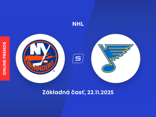 New York Islanders - St. Louis Blues: ONLINE prenos zo zápasu NHL.
