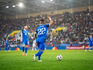 Fotka zo zápasu Slovensko - Severné Írsko.