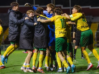 Mladí futbalisti MŠK Žilina.