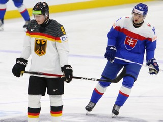 Fotka zo zápasu Slovensko - Nemecko na MS v hokeji hráčov do 20 rokov 2026.