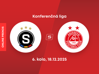 Sparta Praha - Aberdeen FC: ONLINE prenos zo zápasu ligovej fázy Konferenčnej ligy. 