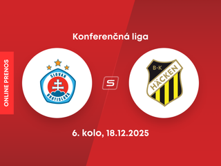 Slovan Bratislava - BK Häcken: ONLINE prenos zo zápasu 6. kola ligovej fázy Konferenčnej ligy.