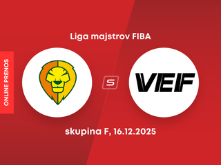 Patrioti Levice - VEF Riga: ONLINE prenos zo zápasu skupiny F Ligy majstrov.