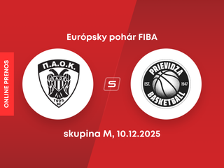 PAOK BC Solún - BC Prievidza: LIVE STREAM zo zápasu Európskeho pohára FIBA.