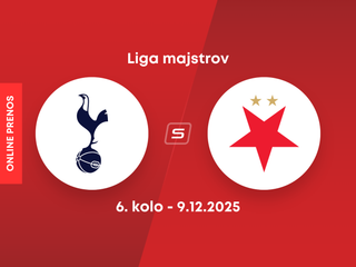 Tottenham Hotspur - SK Slavia Praha: ONLINE prenos zo zápasu 6. kola ligovej fázy Ligy majstrov.