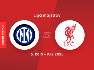 Inter Miláno - Liverpool FC: ONLINE prenos zo zápasu 6. kola ligovej fázy Ligy majstrov.