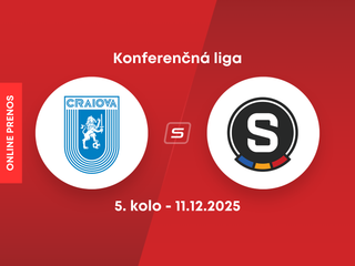 Universitatea Craiova - Sparta Praha: ONLINE prenos zo zápasu ligovej fázy Konferenčnej ligy.