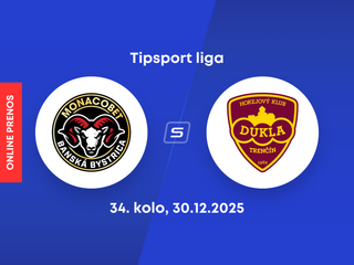 HC MONACObet Banská Bystrica - HK Dukla Trenčín: ONLINE prenos zo zápasu 34. kola Tipsport ligy.