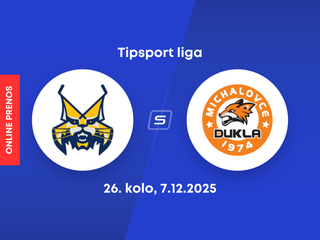 HK Spišská Nová Ves - HK Dukla Michalovce: ONLINE prenos zo zápasu 26. kola Tipsport ligy.