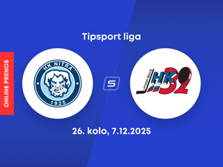 HK Nitra - Hk 32 Liptovský Mikuláš: ONLINE prenos zo zápasu 26. kola Tipsport ligy.