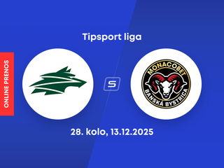 Vlci Žilina - HC MONACObet Banská Bystrica: ONLINE prenos zo zápasu 28. kola Tipsport ligy.