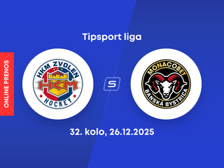 HKM Zvolen - HC MONACObet Banská Bystrica: ONLINE prenos zo zápasu 32. kola Tipsport ligy.