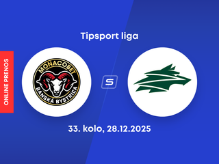 HC MONACObet Banská Bystrica - Vlci Žilina: ONLINE prenos zo zápasu 33. kola Tipsport ligy.