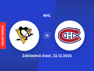 Pittsburgh Penguins - Montreal Canadiens: ONLINE prenos zo zápasu NHL.