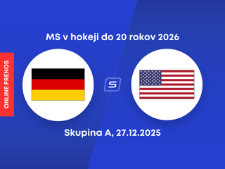 Nemecko - USA: ONLINE prenos zo zápasu skupiny A na MS v hokeji do 20 rokov 2026.