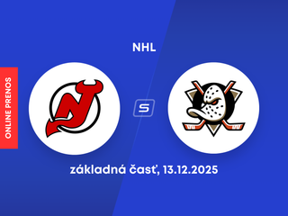 New Jersey Devils - Anaheim Ducks: ONLINE prenos zo zápasu NHL.