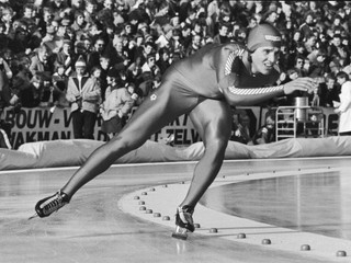 Eric Heiden na MS v rýchlokorčuľovaní v roku 1980.