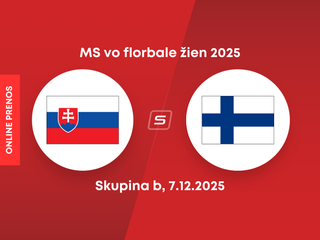 Slovensko - Fínsko: ONLINE prenos zo zápasu skupiny B na MS vo florbale žien 2025.