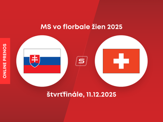 Slovensko - Švajčiarsko: ONLINE prenos zo zápasu štvrťfinále na MS vo florbale žien 2025.