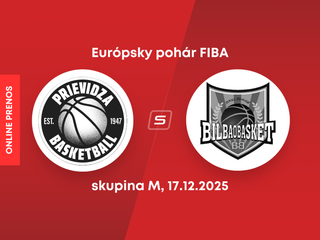 BC Prievidza - Bilbao Basket: LIVE STREAM zo zápasu Európskeho pohára FIBA.