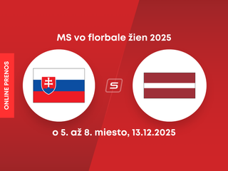 Slovensko - Lotyšsko: ONLINE prenos zo zápasu o 5. až 8. miesto na MS vo florbale žien 2025.