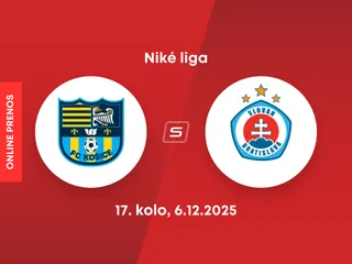 FC Košice - ŠK Slovan Bratislava: ONLINE prenos zo zápasu 17. kola Niké ligy.