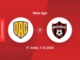 FC DAC Dunajská Streda - FC Spartak Trnava: ONLINE prenos zo zápasu 17. kola Niké ligy.