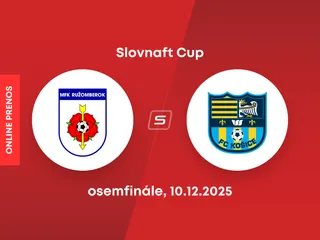 MFK Ružomberok - FC Košice: ONLINE prenos zo zápasu osemfinále Slovnaft Cupu.