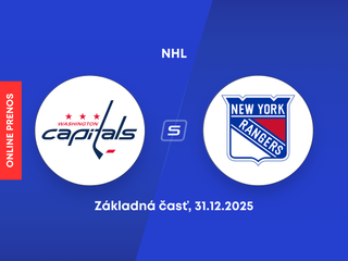 Washington Capitals - New York Rangers: ONLINE prenos zo zápasu NHL.