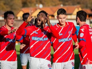 Gólová radosť Bardejovčanov v pohárovom zápase s Michalovcami.