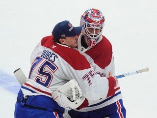 Jakub Dobeš a Samuel Montembeault