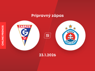 Górnik Zabrze - ŠK Slovan Bratislava: ONLINE prenos z prípravného zápasu.