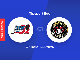 Hk 32 Liptovský Mikuláš - HC MONACObet Banská Bystrica: ONLINE prenos zo zápasu 39. kola Tipsport ligy.