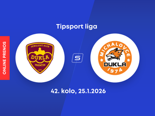 HK Dukla Trenčín - HK Dukla Michalovce: ONLINE prenos zo zápasu 42. kola Tipsport ligy.