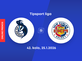 HK Poprad - HKM Zvolen: ONLINE prenos zo zápasu 42. kola Tipsport ligy.