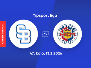 HC Slovan Bratislava - HKM Zvolen: ONLINE prenos zo zápasu 47. kola Tipsport ligy.