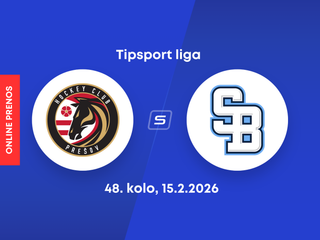HC Prešov - HC Slovan Bratislava: ONLINE prenos zo zápasu 48. kola Tipsport ligy.