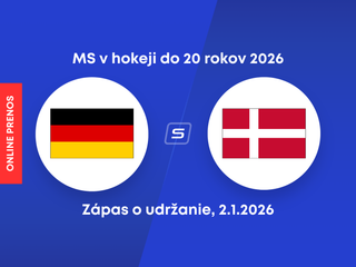 Nemecko - Dánsko, ONLINE prenos zo zápasu o udržanie sa na MS v hokeji do 20 rokov (U20).