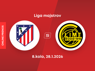 Atlético Madrid - FK Bodö/Glimt: ONLINE prenos zo zápasu 8. kola ligovej fázy Ligy majstrov. 