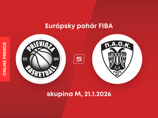 BC Prievidza - PAOK BC Solún: LIVE STREAM zo zápasu Európskeho pohára FIBA.