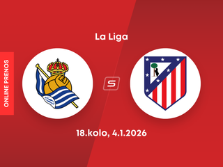Real Sociedad San Sebastian - Atlético Madrid: ONLINE prenos zo 18. kola La Ligy.