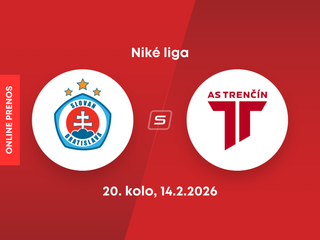 ŠK Slovan Bratislava - AS Trenčín: ONLINE prenos zo zápasu 20. kola Niké ligy.