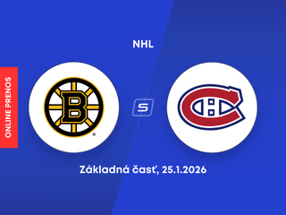 Boston Bruins - Montreal Canadiens: ONLINE prenos zo zápasu NHL.